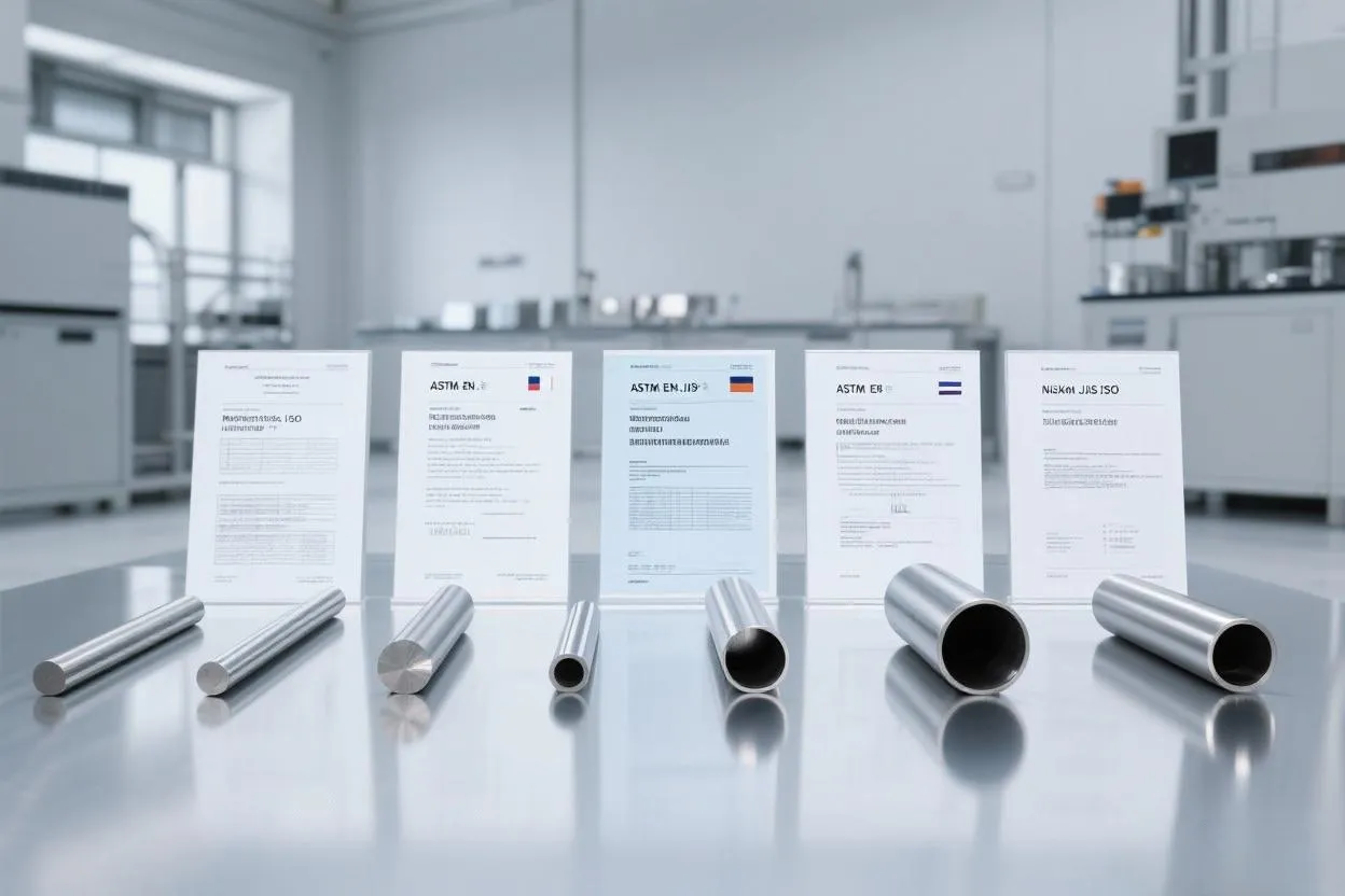 Различные международные стандарты для легированных сталей никеля